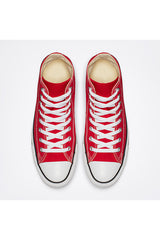 Red High Top Canvas Trainers