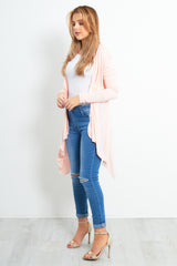 Baby Pink Waterfall Cardigan