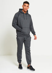 Charcoal Basic Pullover Hood Tracksuit