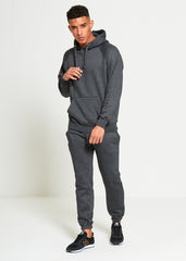 Charcoal Basic Pullover Hood Tracksuit