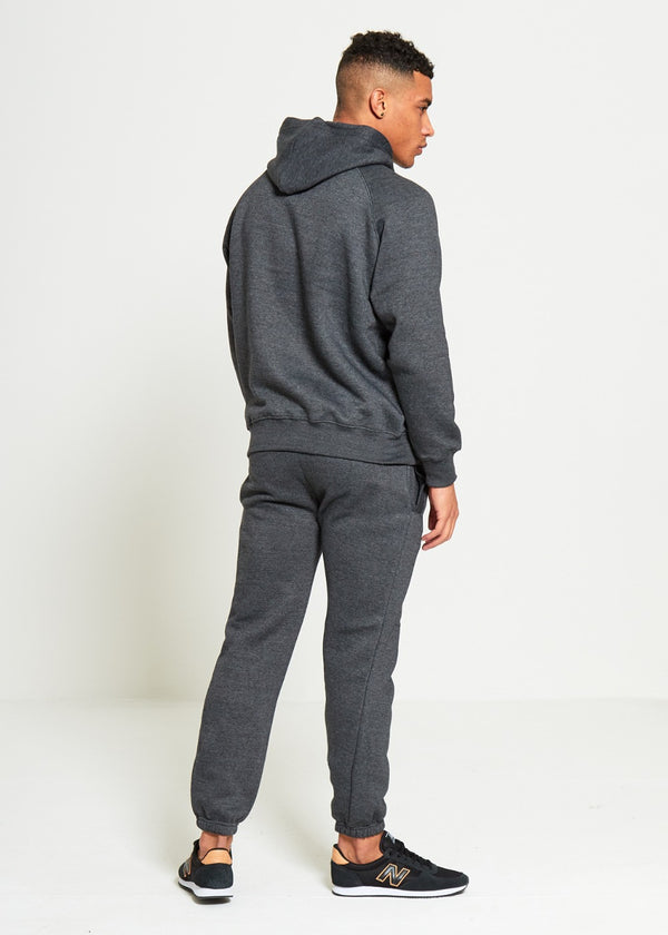 Charcoal Basic Pullover Hood Tracksuit