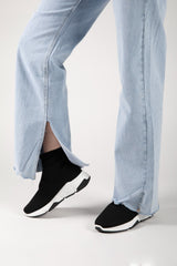 White/Black Runner Sock Trainer