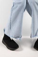 Black Runner Sock Trainer