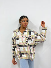 Stone & Olive Checked Jacket