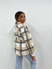 Stone & Olive Checked Jacket