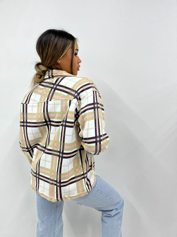 Stone & Olive Checked Jacket