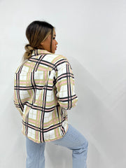 Stone & Olive Checked Jacket
