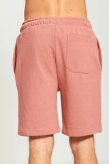 Mens Dusty Pink Jersey Sweat Shorts
