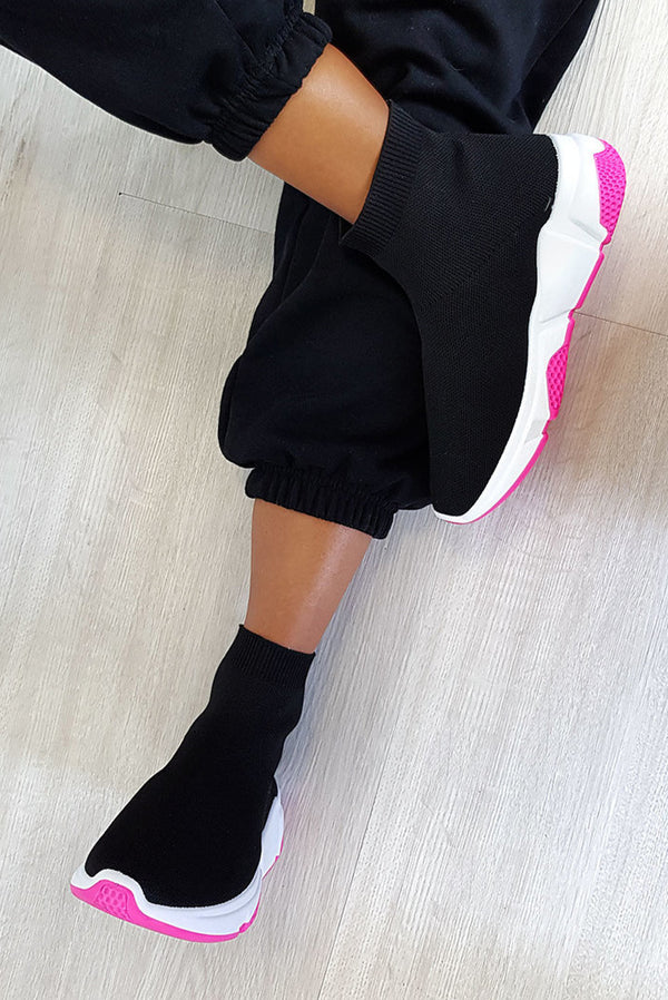 Fuchsia Runner Sock Trainer