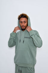 Men Printed Hoodie And Short Tracksuit