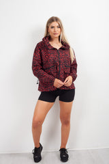 Red Leopard Print Festival Jacket