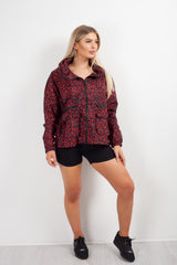 Red Leopard Print Festival Jacket