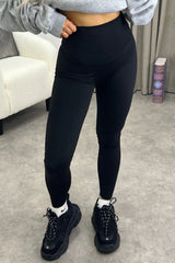 Plus Size Black Energy Seamless Sculpting Gym Leggings