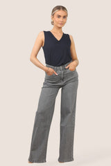 Grey Washed 90s Baggy Jeans 