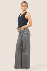 Grey Washed 90s Baggy Jeans 