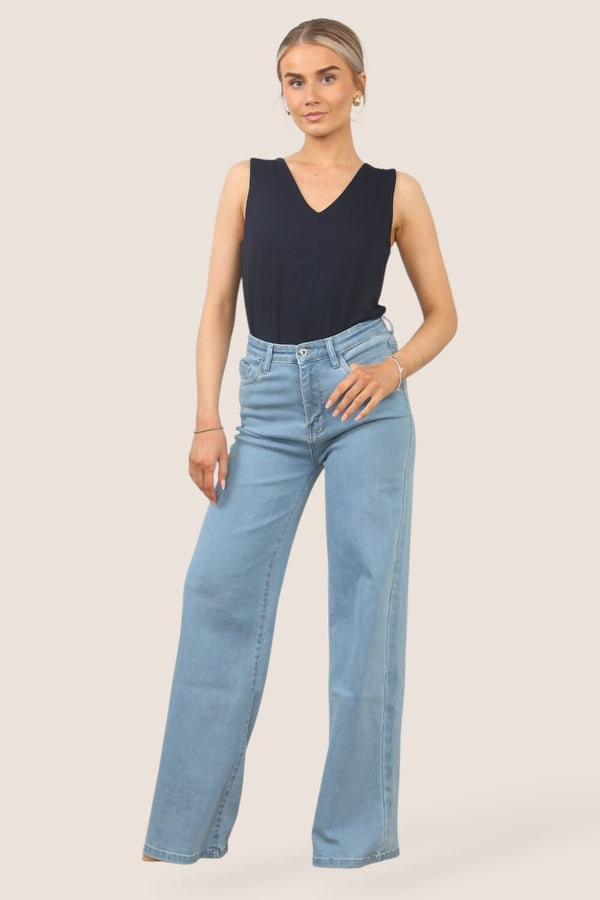 Blue Light Washed 90s Baggy Jeans 