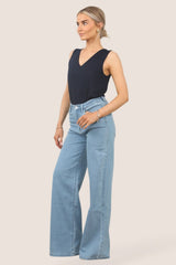 Blue Light Washed 90s Baggy Jeans 