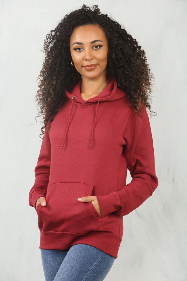 Wine Oversized Pullover Hoodie