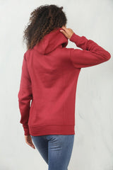 Wine Oversized Pullover Hoodie