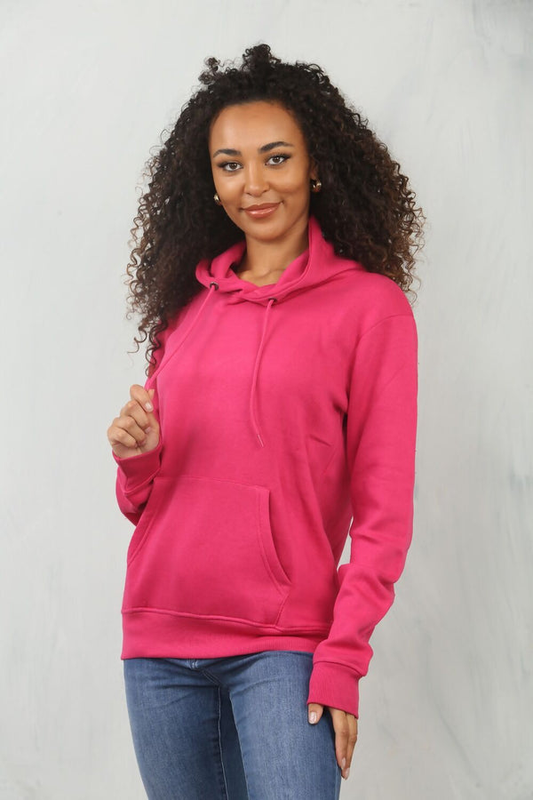 Fuchsia Oversized Pullover Hoodie