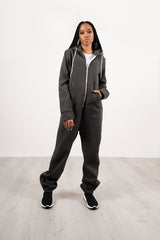 Dark Grey Plain Onesie