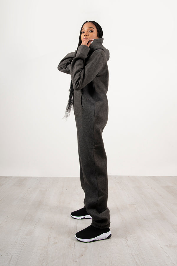 Dark Grey Plain Onesie