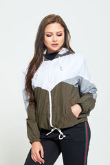 Khaki Sports Shell Bomber Jacket