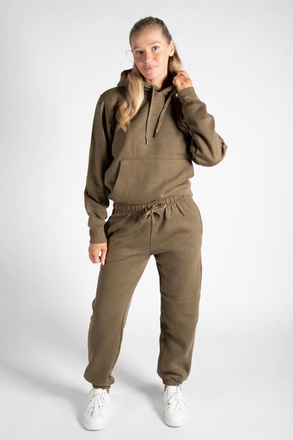 Khaki Oversized Hoody and Jogger Co-Ord