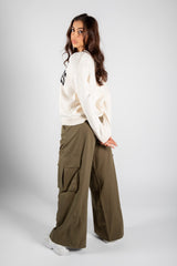 Cream Graphic Los Angeles Knitwear Jumper