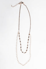 Rose Gold Stars And Pearl Layered Necklace 