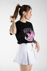 Black Oversized Montana Graphic Print T-Shirt 