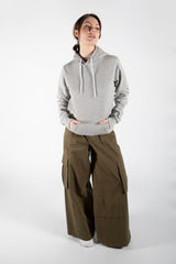 Light Grey Pocket Detail Hoodie