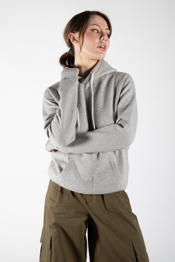 Light Grey Pocket Detail Hoodie