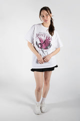 White Oversized Montana Graphic Print T-Shirt 