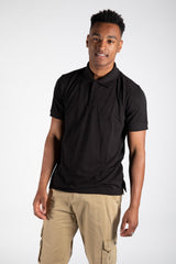 Mens Black Half Sleeve Polo T -Shirt