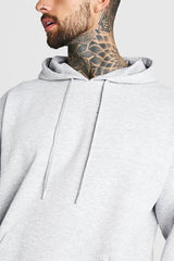 Mens Grey Oversized Hoodie