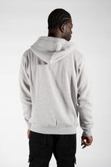 Mens Grey Zip Up Hoodie