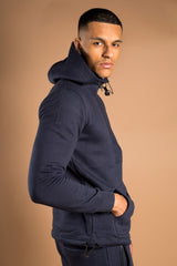 Mens Navy Half Zip Pullover Tracksuit