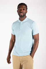 Mens Sky Blue Half Sleeve Polo T-Shirt