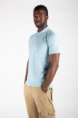 Mens Sky Blue Half Sleeve Polo T-Shirt