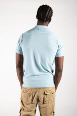 Mens Sky Blue Half Sleeve Polo T-Shirt
