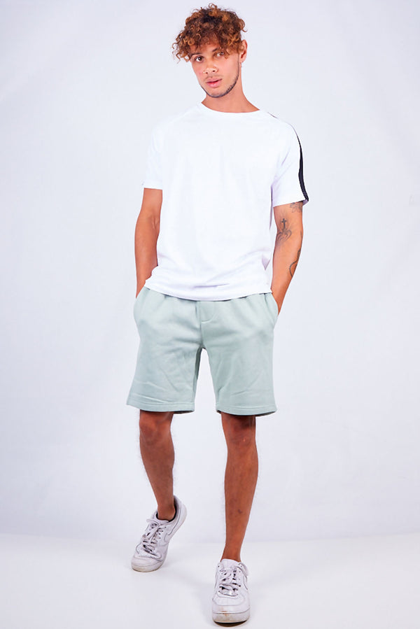 Mens Mint Green Jersey Sweat Shorts