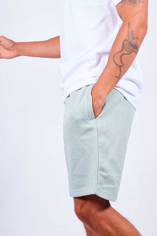 Mens Mint Green Jersey Sweat Shorts