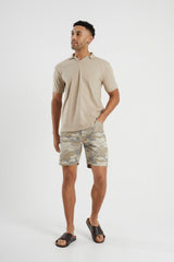 Mens Stone Camo Desert Brush Cargo Short