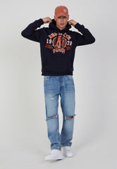 Mens Navy Sandbrook Brooklyn NY Pullover Hoodie