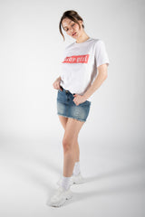 White "Baby Girl" Oversized Tee