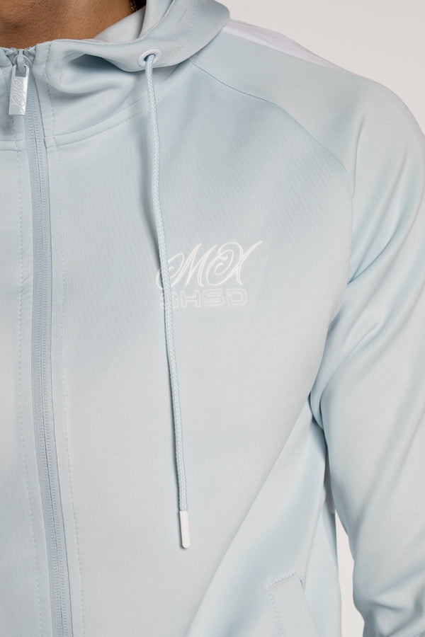 Mens Aqua And White Striped Tracksuit