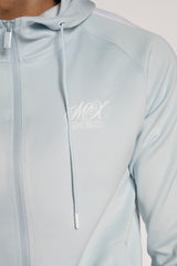 Mens Aqua And White Striped Tracksuit