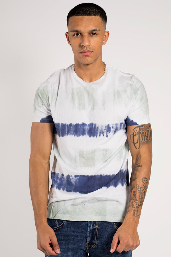 Mens Green Tie Dye Oversized T-Shirt