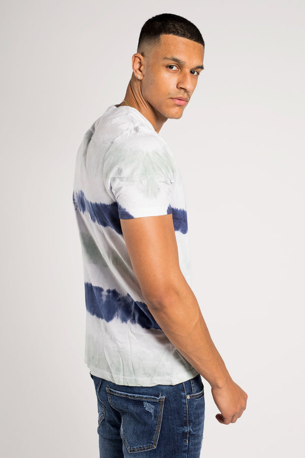Mens Green Tie Dye Oversized T-Shirt